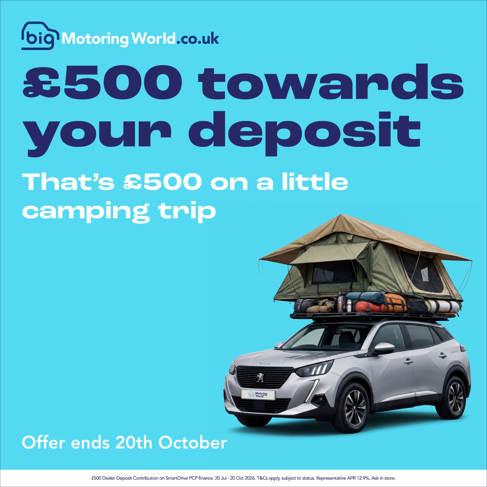 Big Motoring World - £500 towards your deposit